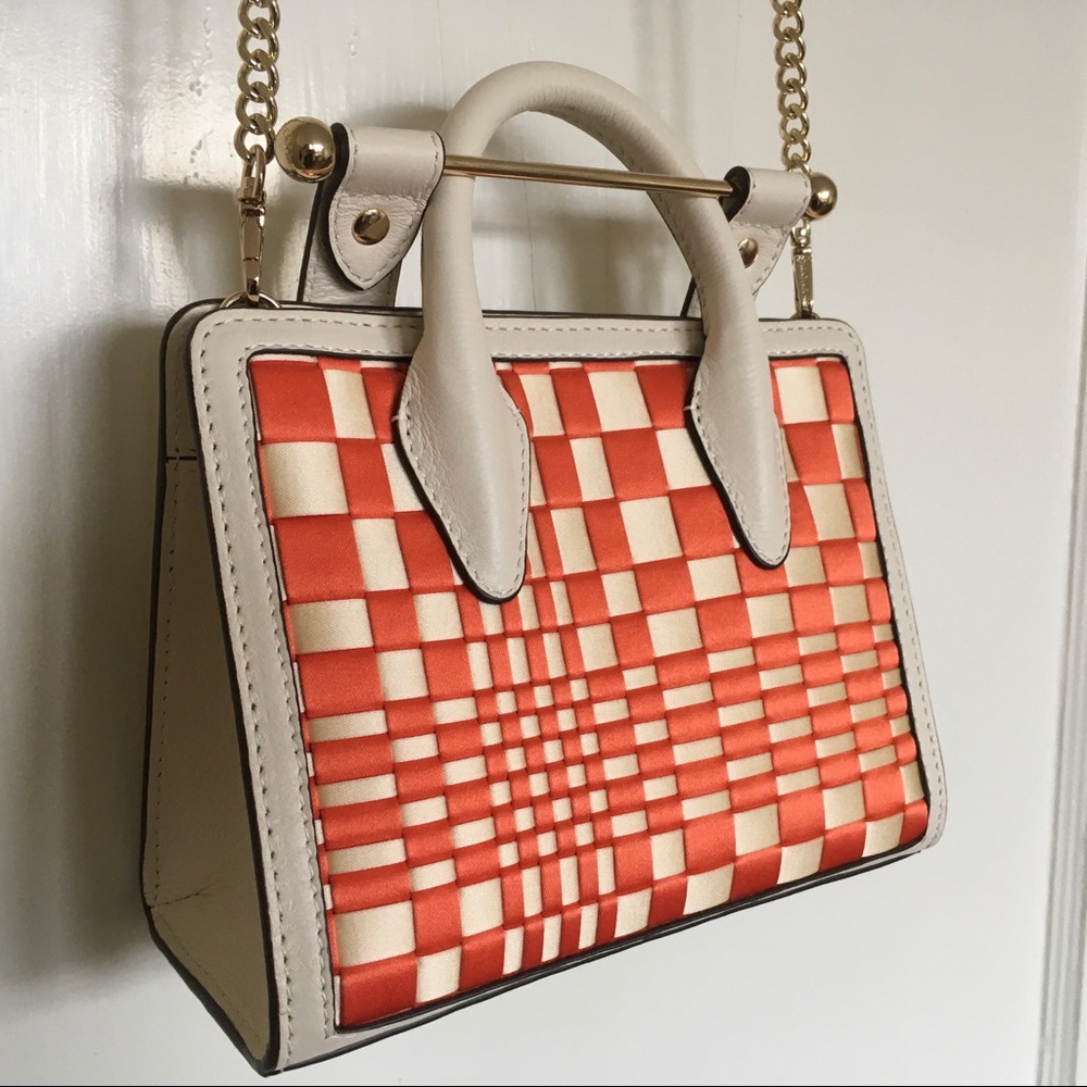 Strathberry Nano in Woven Maple & Vanilla